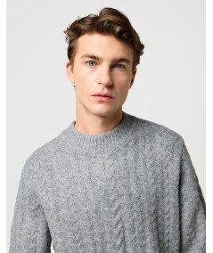Jersey Wrangler Cable Knit Color Grey