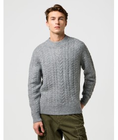 Jersey Wrangler Cable Knit Color Grey