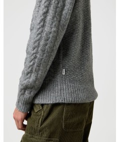 Jersey Wrangler Cable Knit Color Grey