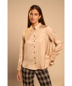 Camisa Tinta Rhea Color Beige