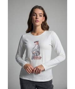 Camiseta Bariloche Jonia Color Blanco